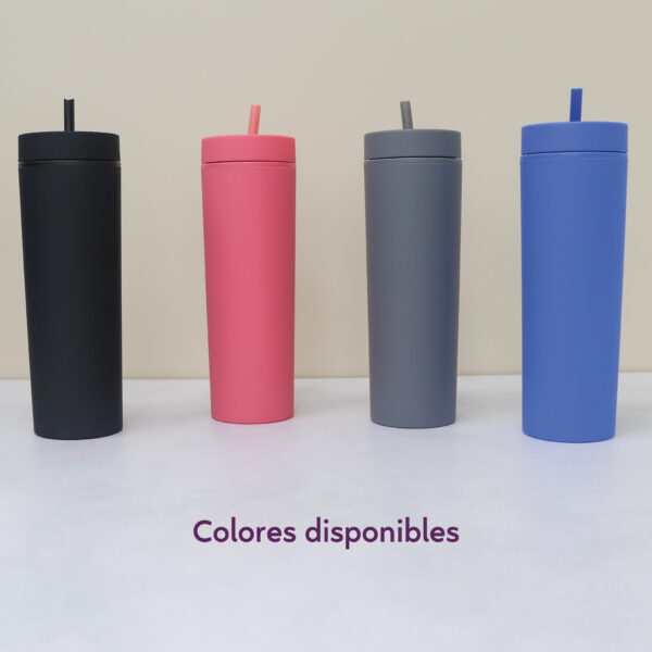 Skinny tumbler de colores